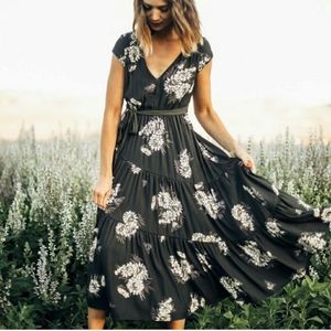 Free People All I Got Dress floral Boho size 8
